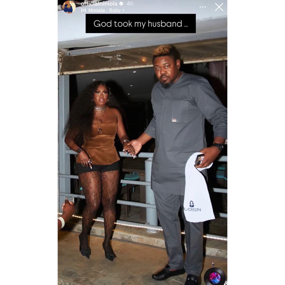 Sad! Singer Niniola loses husband