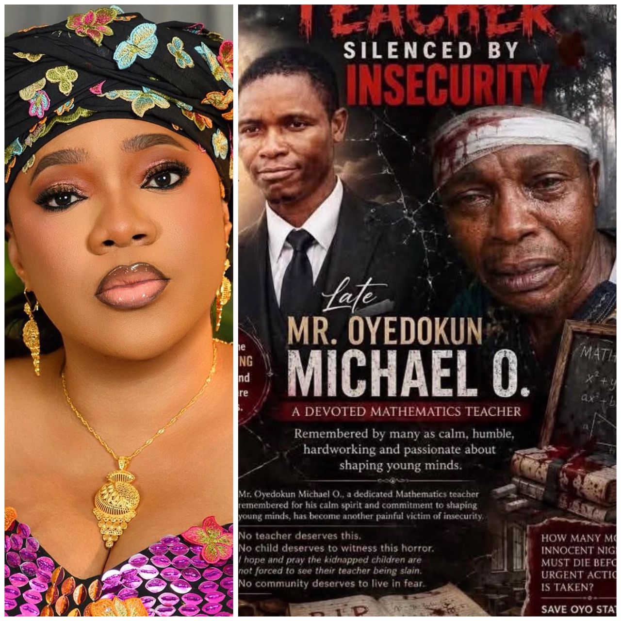 What is the state government doing to prevent future occurrence? - Actress Toyin Abraham reacts to recent t#rror att@ck in Oyo state