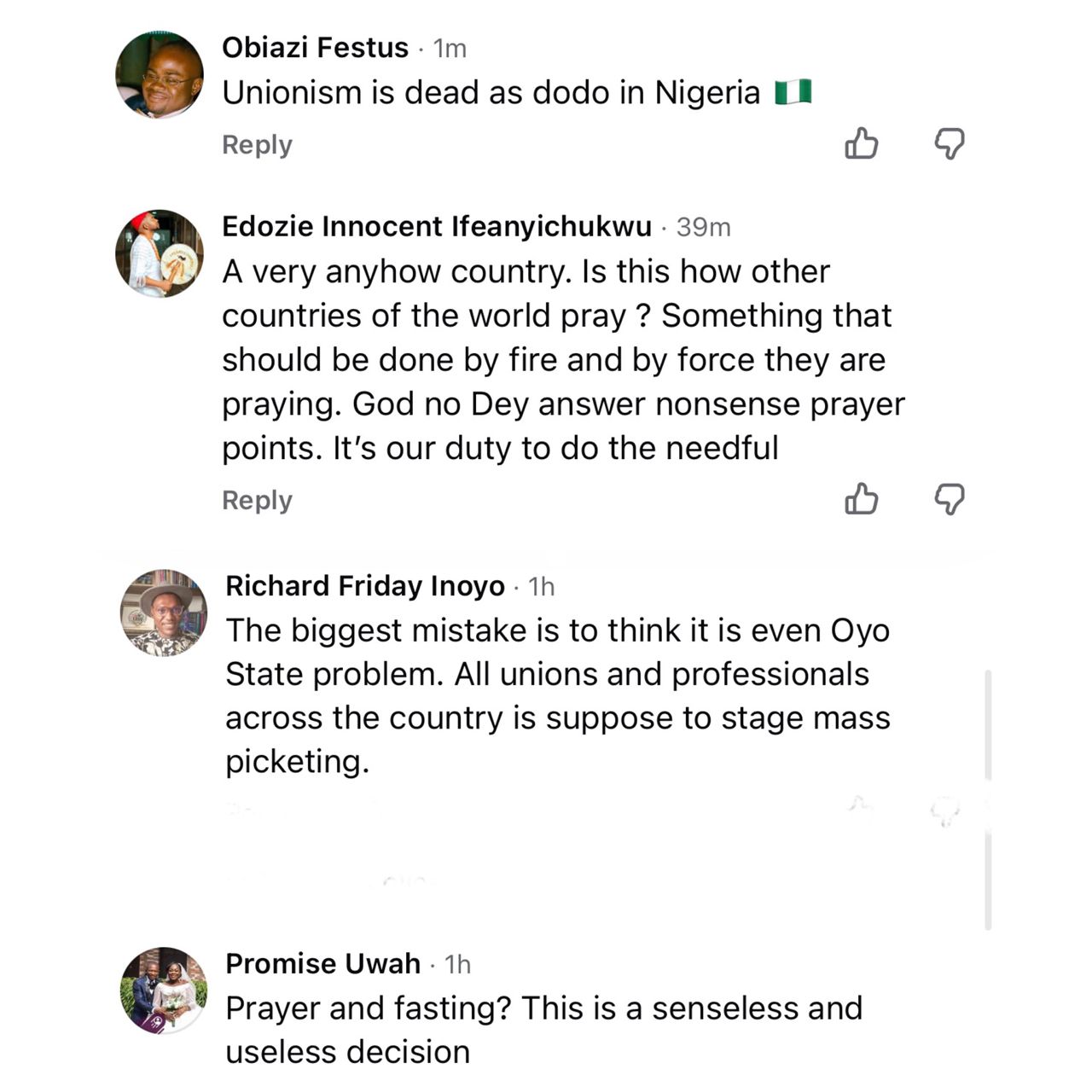 Netizens react as Oyo teachers call for three-days fasting and prayers for safe return of abd#cted teachers and pupils