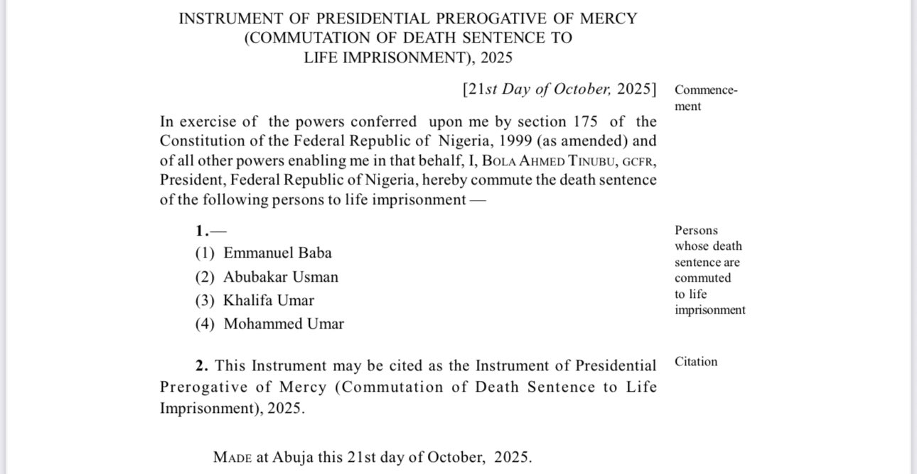 Presidential Pardon: Why Maryam Sanda, 85 convicts got lesser sentences? AGF