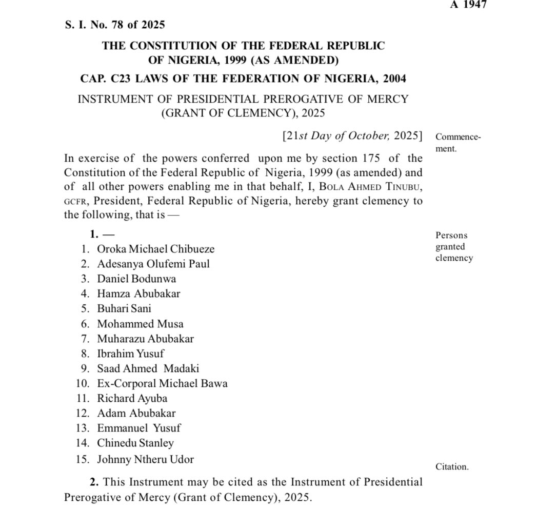 Presidential Pardon: Why Maryam Sanda, 85 convicts got lesser sentences? AGF