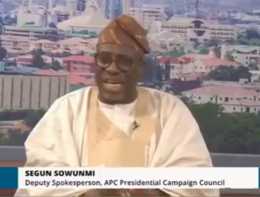 I take exception to that nonsense. Don't you dare say that about me - Politician, Segun Sowunmi, slams Channels TV reporter