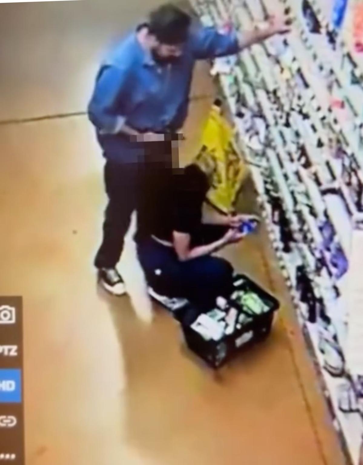 Disgusting moment man rubs his g3nitals on woman?s ear in Whole Foods (video)