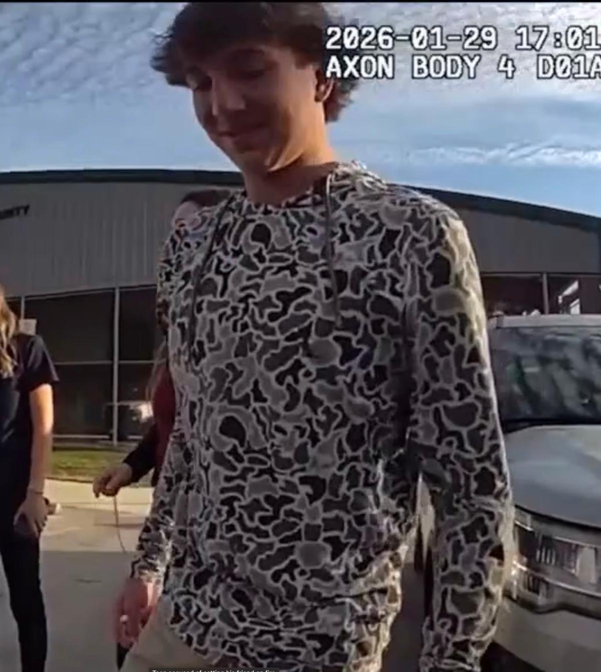 Florida teen sets friend on fire as other friends laugh in disturbing video