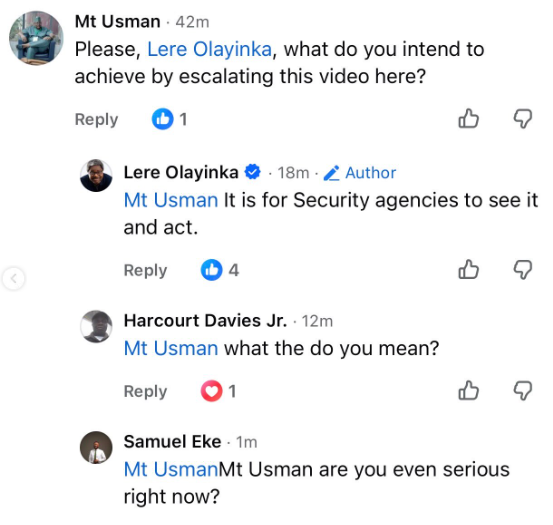Lere olayinka alerts DSS, Police over video of alleged threats against christians in Jos, Enugu