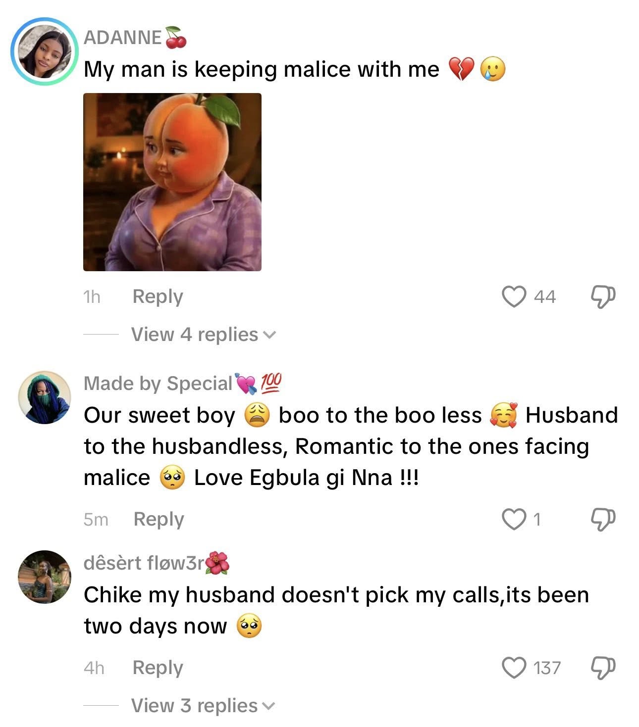 Very sweet boy wey no dey keep malice - Nigerians flood singer Chike?s page after reports linked him to an alleged affair with Sandra, ex-wife of TV personality Frank Edoho