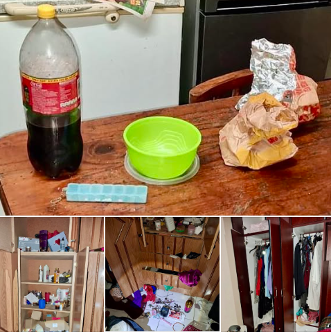 Suspects microwaved chicken, ate and washed it down with cool drink during burglary