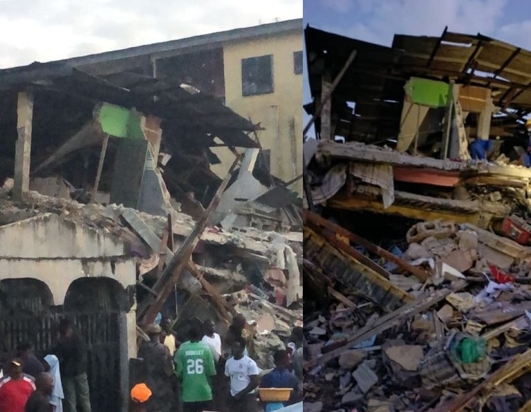 Many trapped, 15 rescued as two-storey building collapses in Lagos
