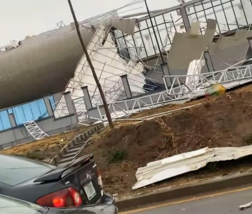 Rainstorm damages newly built Kugbo Bus terminal in Abuja