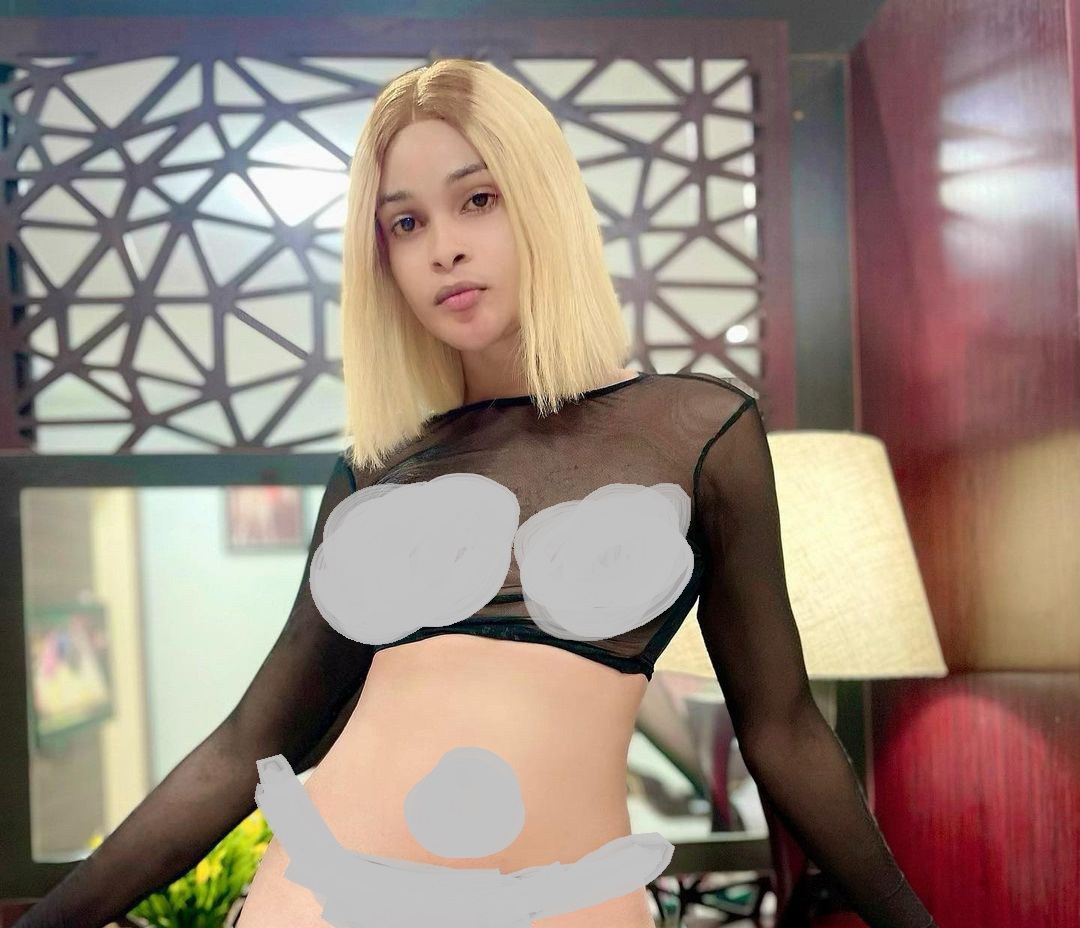 Nigerian transgender Deevah flashes his b**bs in new photos