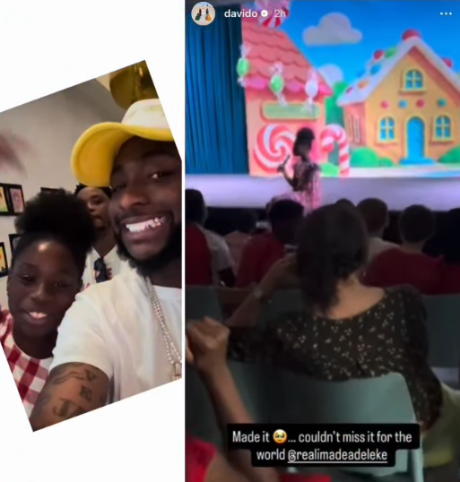 Couldnât miss it for the world- Davido writes as he attends his first child, Imadeâs school Christmas carol