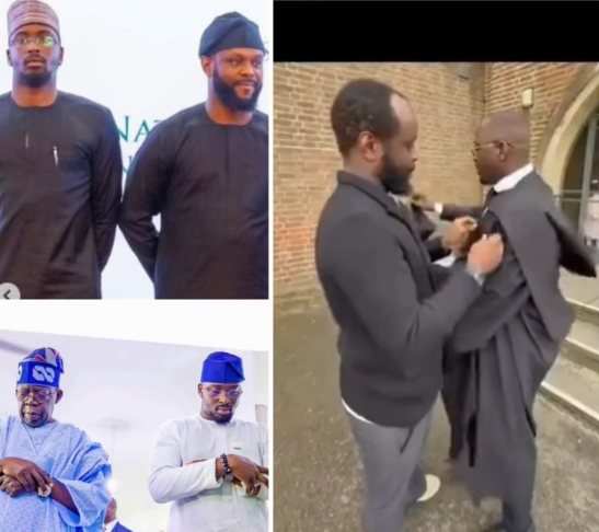 President Tinubu's son Olayinka at his graduation.