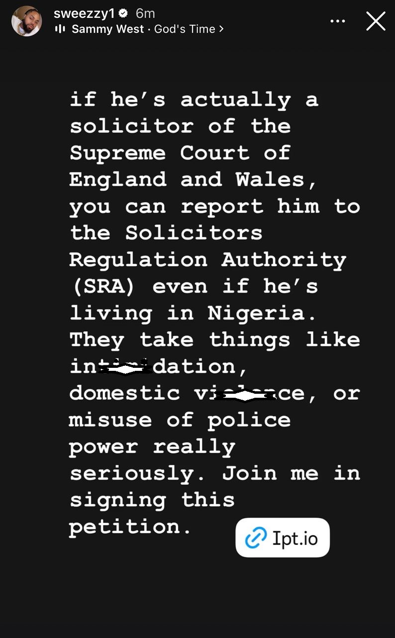 Ned has said if Regina does not come back home, Sammy will never be released - Regina Daniel?s older brother Sweezy raises alarm over the whereabout of his younger brother, SammyWest