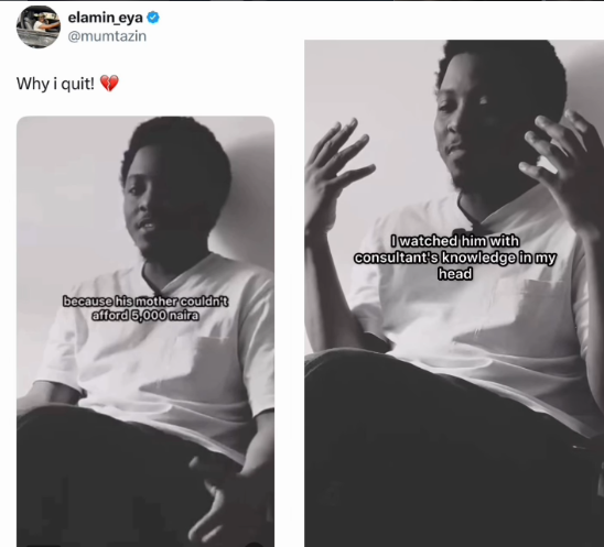 Nigerian Doctor Opens Up on Poor Medical Care's Devastating Impact on Colleagues Mental Health