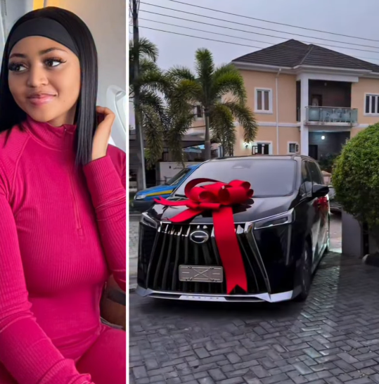 Actress Regina Daniels acquires new Luxury space bus (video)