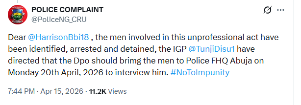 Activist, Harrison Gwamnishu, calls out police officers in Delta state police command C Division for having a resident POS operator allegedly used for extortion (video)