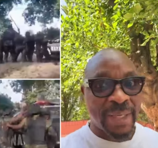 Screenshot of Isaac Fayose speaking in a video