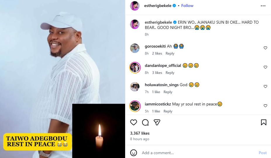 Late gospel singer Taiwo Adegbodu