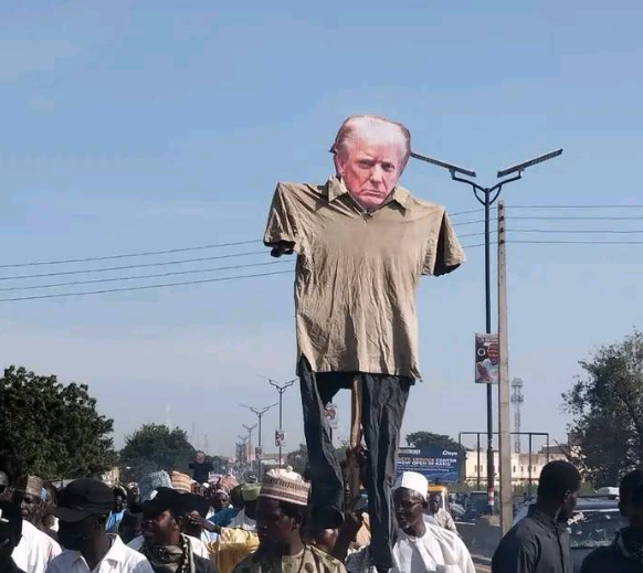 Shi?ite sect members protest against Trump?s invasion threat in Kano