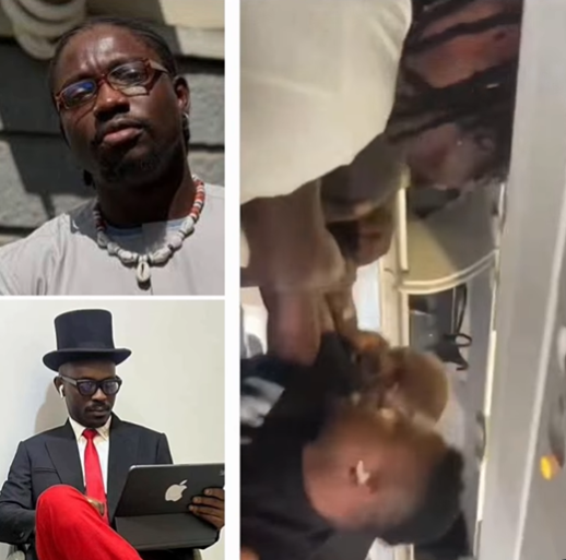 Another video showing VDM and Mr Jollofâs fight in an aircraft surfaces