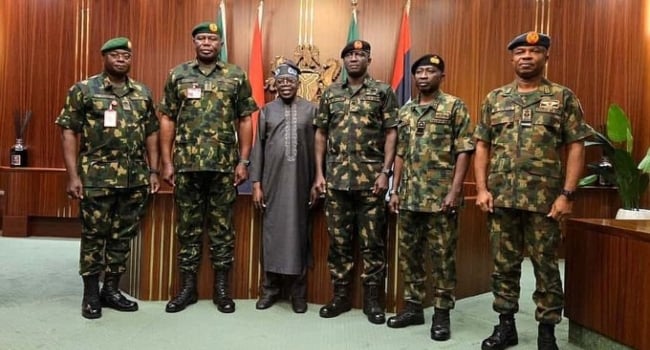 We cannot allow the crisis that began in 2009 to persist any longer - President Tinubu says as he decorates new service chiefs