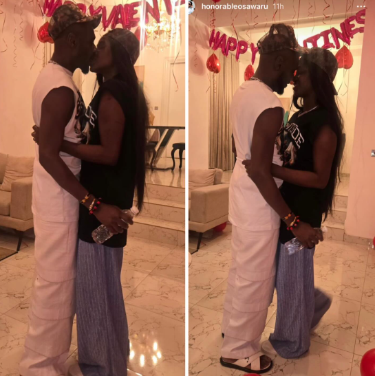 Natasha Idibia shares lovely photos of herself and her husband, 2face Idibia, kissing passionately