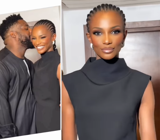 Lovely video of former Miss World, Agbani Darego, and her husband, Ishaya Danjuma