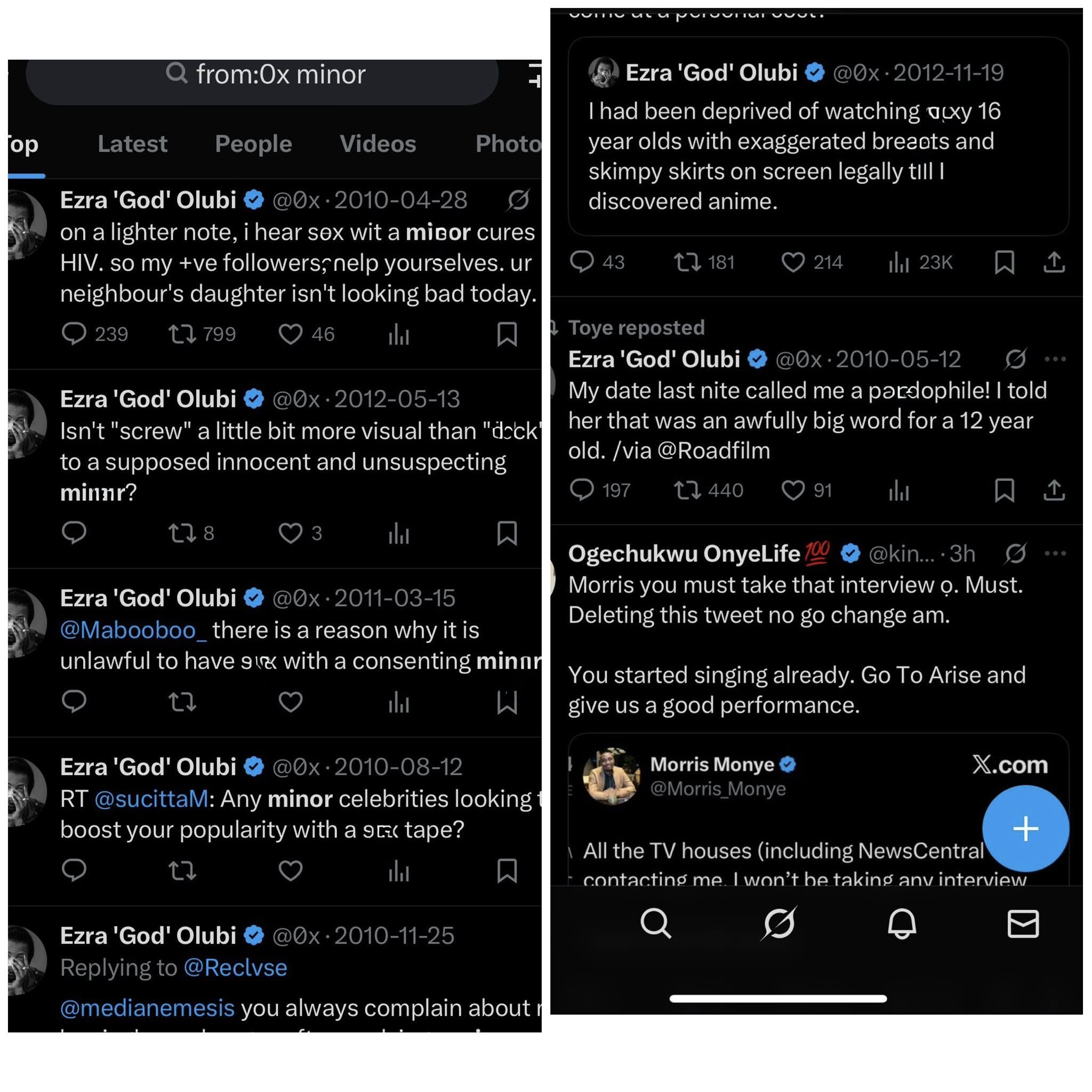 Disturbing tweets linked to Paystack co-founder Ezra Olubi surfaces