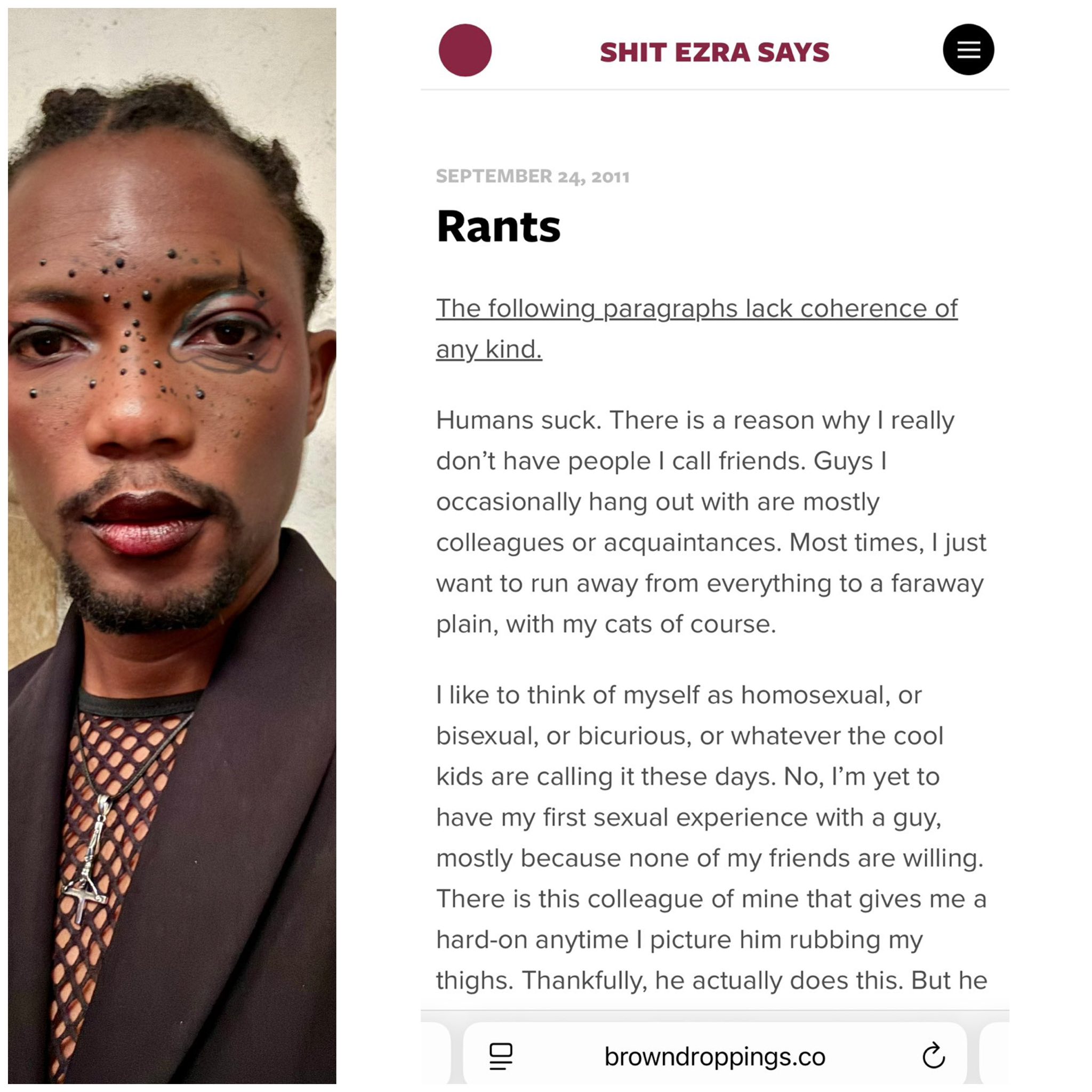 Blog post where Paystack co-founder Ezra Olubi talked about being b!sexual and wanting to have s3x with a male co-worker who gives him a hard-0n pops up