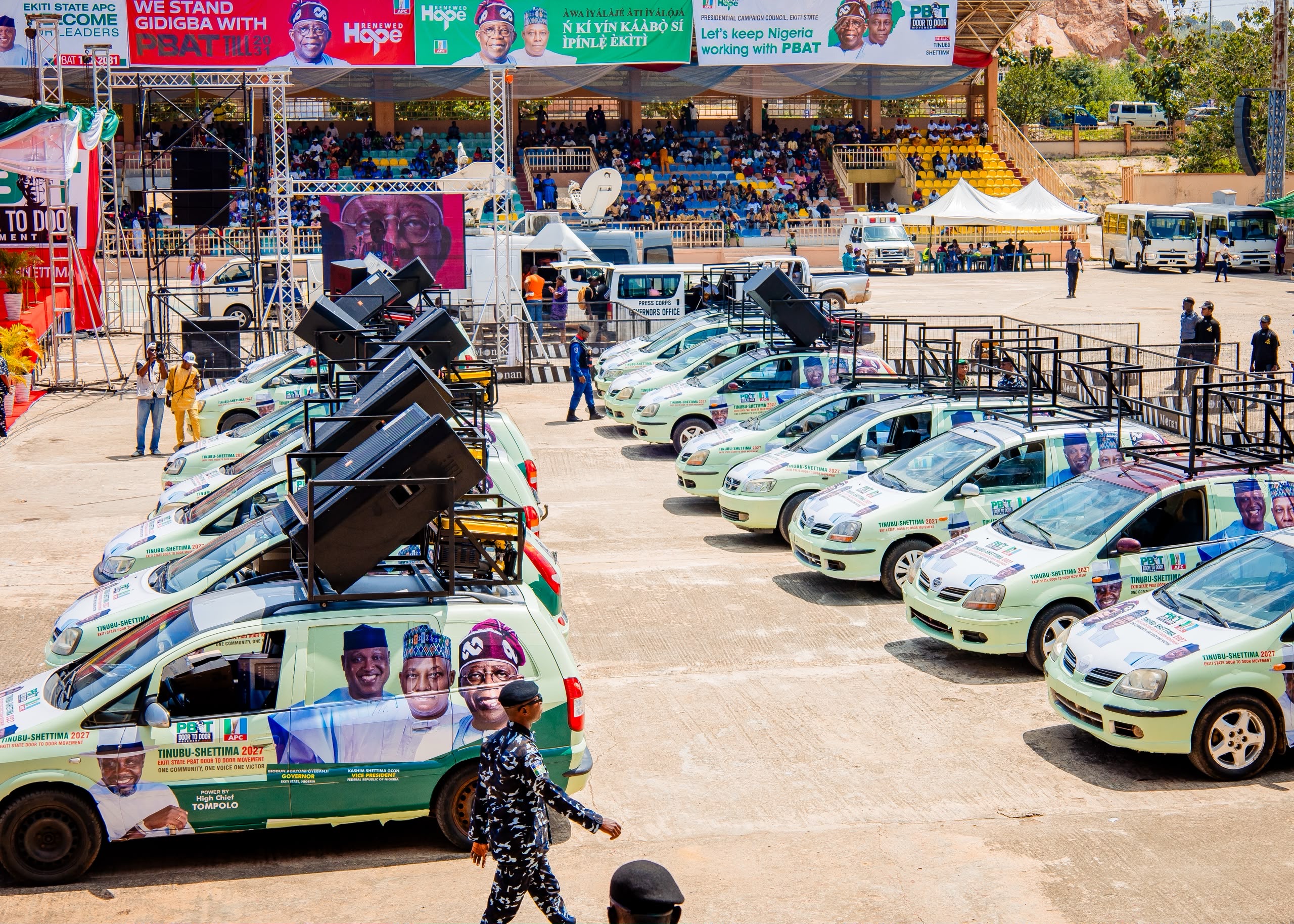 Tompolo Deploys 25 Campaign Vehicles To Ekiti As Governor Oyebanji Targets 80% Votes For Tinubu