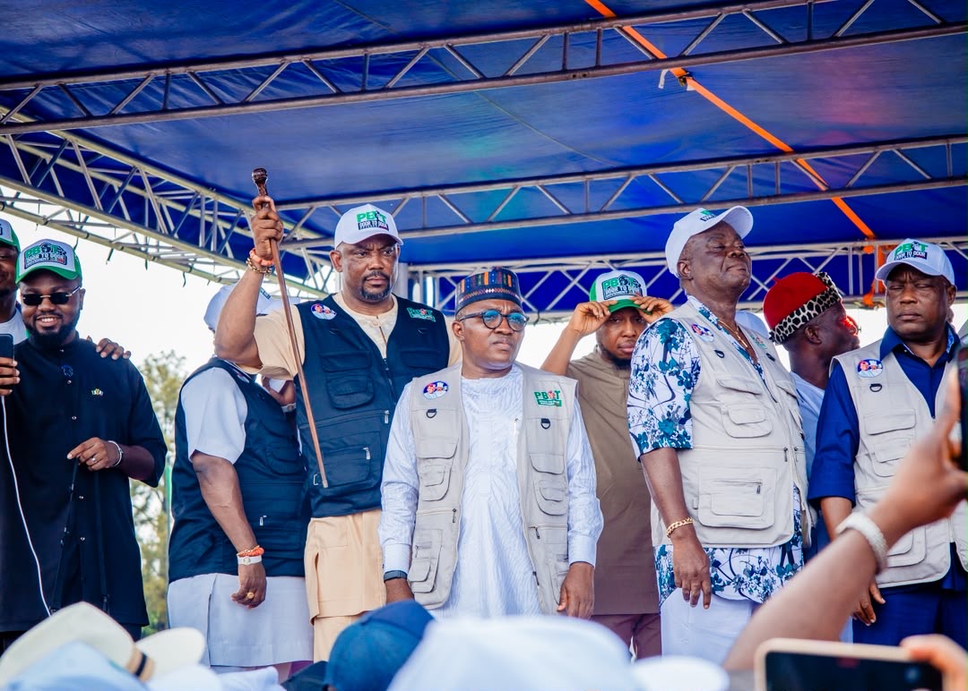 Tompolo Takes PBAT Door-To-Door Movement To Owerri, Deploys 30 Campaign Vehicles As Uzodimma Backs Tinubu’s 2027 Bid