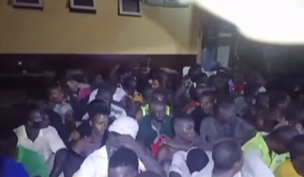 Suspects being arrested along the Lagos-Calabar Coastal road