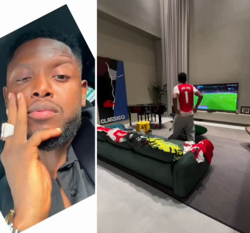 Chike unbothered as he shares video of him celebrating Arsenal?s Premier League title win