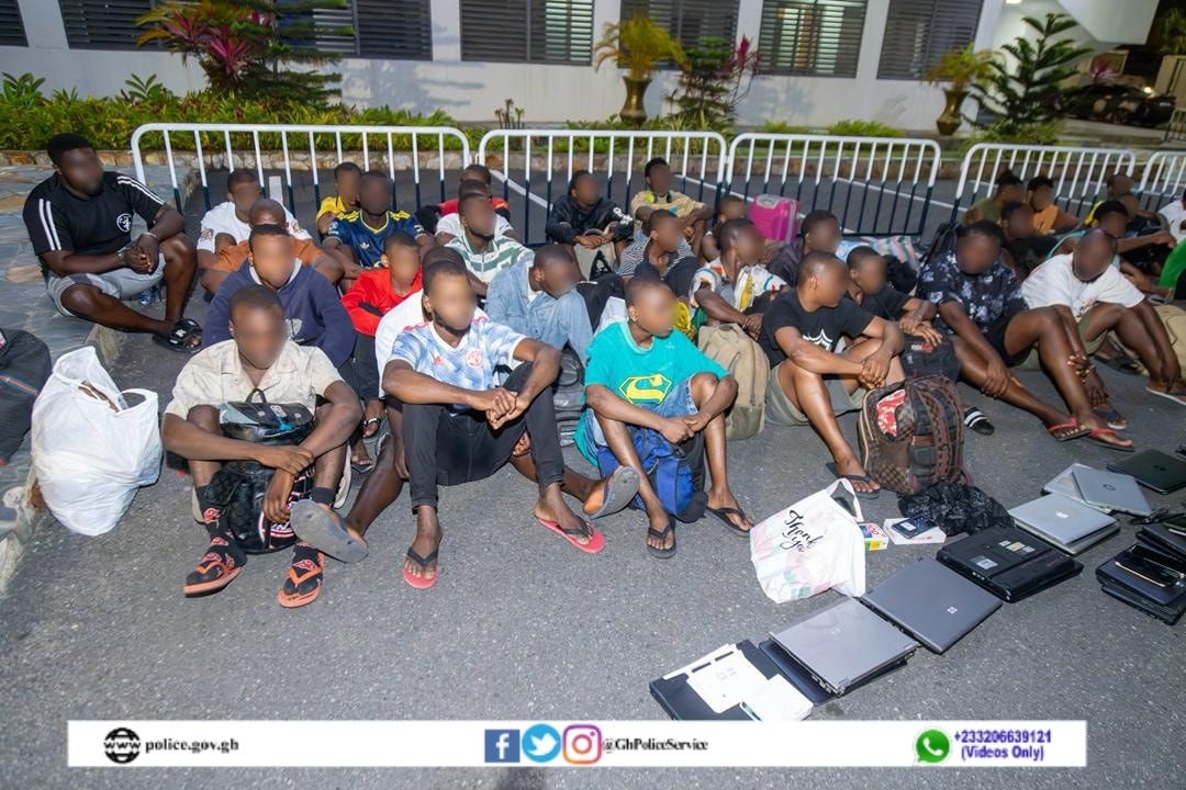 Ghana police arrest five suspects, rescue 57 Nigerian nationals from human trafficking and cybercrime syndicate