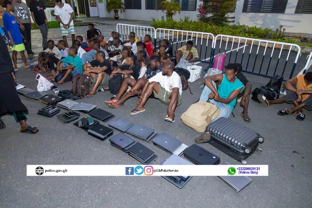 Ghana police arrest five suspects, rescue 57 Nigerian nationals from human trafficking and cybercrime syndicate