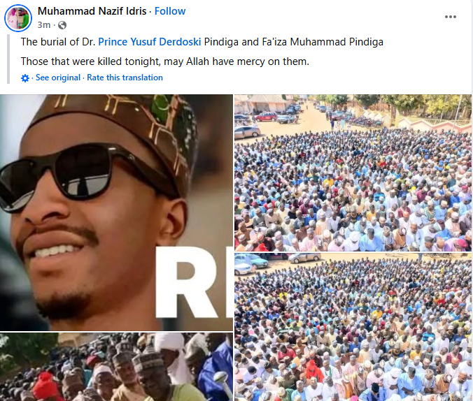 Suspected bandits k!ll prince and his pregnant sister, abduct others in Gombe