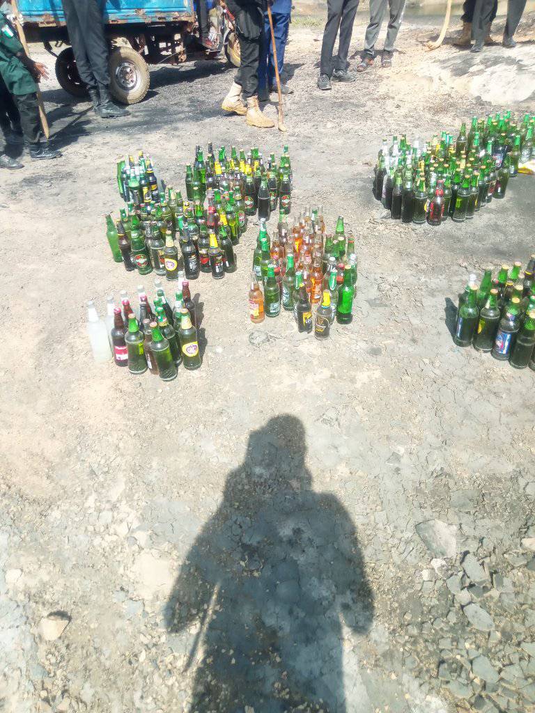 Katsina Hisbah destroys 120 cartons of alcohol