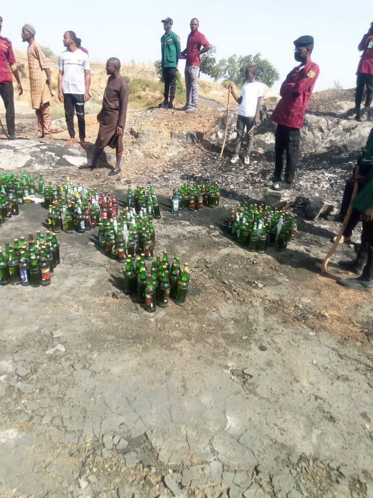 Katsina Hisbah destroys 120 cartons of alcohol
