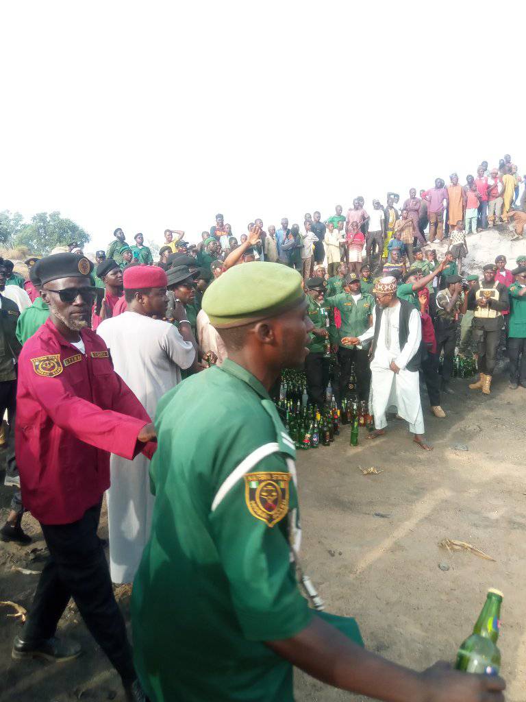 Katsina Hisbah destroys 120 cartons of alcohol