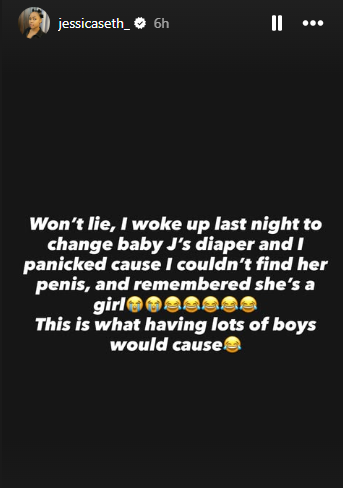 Nigerian woman who gave birth to a girl after three boys reveals what happened when she woke up at night to change the baby