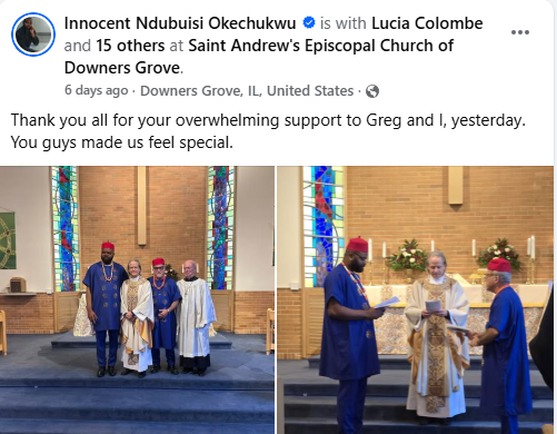 Gay Nigerian man weds his American lover