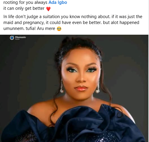 Impregnating the maid was just the highlight. Ada really endured - Friend speaks out in support of woman who left her marriage; shares photo of the househelp