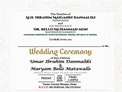 Minister of State for Defence, Bello Matawalle set to marry off 9 of his children same day