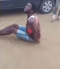 Activist Harrison Gwamnishu shares video showing chocking moment Delta police officers executed suspected criminal on the road in broad daylight