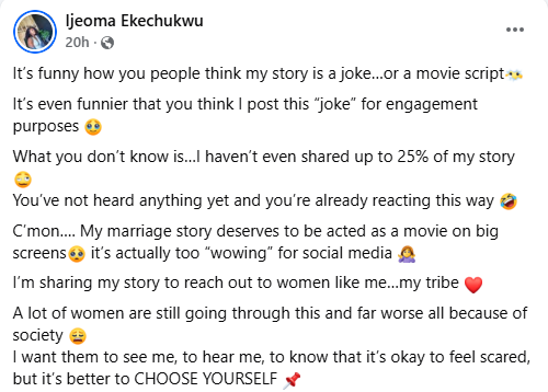 Cooking and serving your husband?s girlfriend, getting scolded in front of her - Nigerian woman shares jaw-dropping glimpse into her marriage