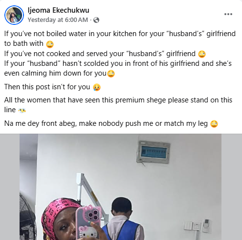 I slept in the same room with my husband and his girlfriend while they used me as gist - Nigerian woman reveals