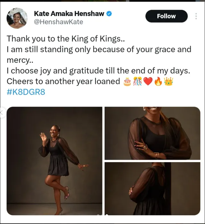 Actress Kate Henshaw marks birthday with beautiful photos, expresses gratitude for life