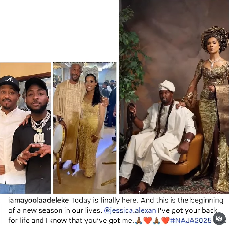Davido?s brother, Ayoola Adeleke ties the knot with fianc�e Jessica (video)