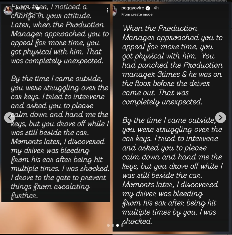 Actress, Peggy Ovire shares her side of the story amid altercation with actor Taye Arimoro