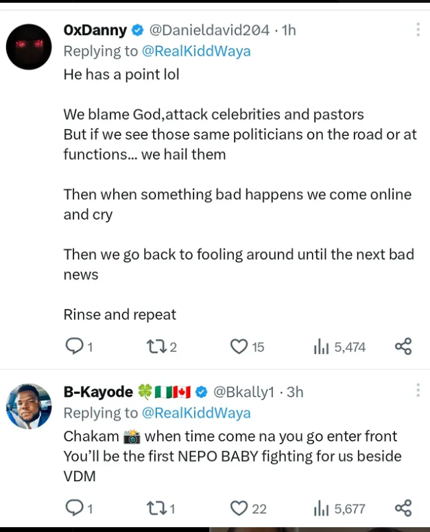 Kiddwaya calls out Nigerians for worshipping politicians, sparks mixed reactions online